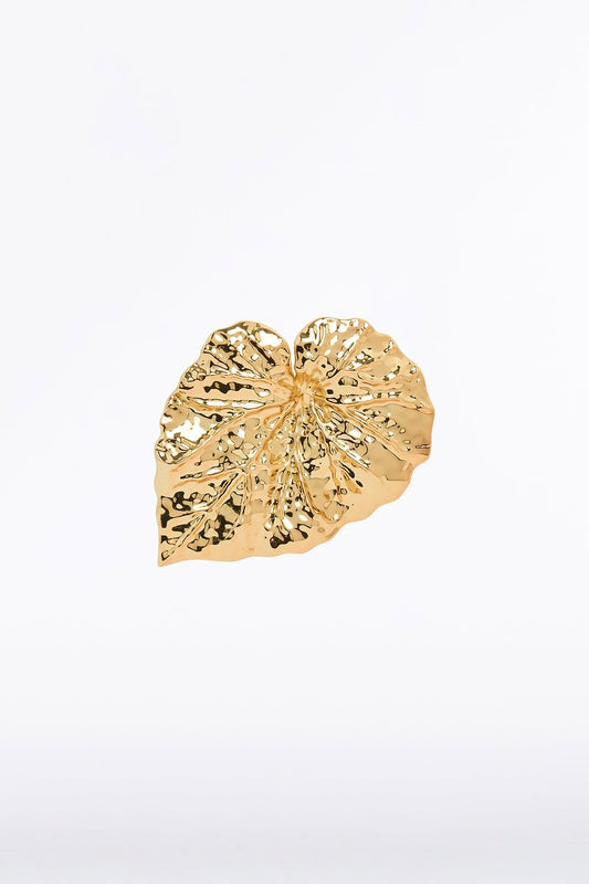 Image of Keychains. Product name - Gold Leaf Brooch in Gold colour by brand - Carla Zampatti