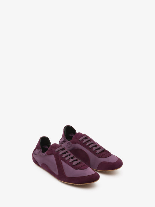 CHRISTOPHER ESBER Roadie Satin Sneaker (Maroon)