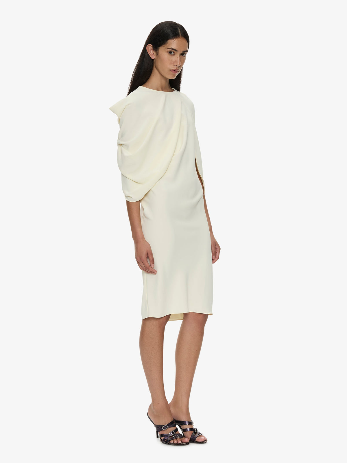 CHRISTOPHER ESBER Virelle Cocoon Dress (Cream)