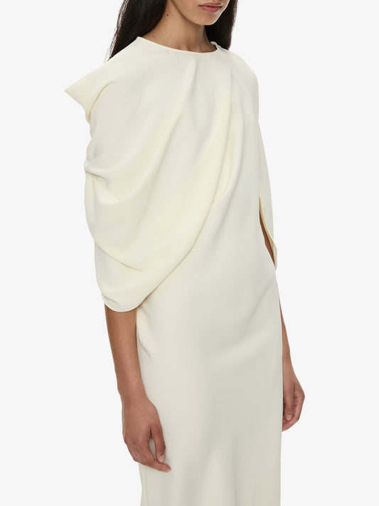CHRISTOPHER ESBER Virelle Cocoon Dress (Cream)