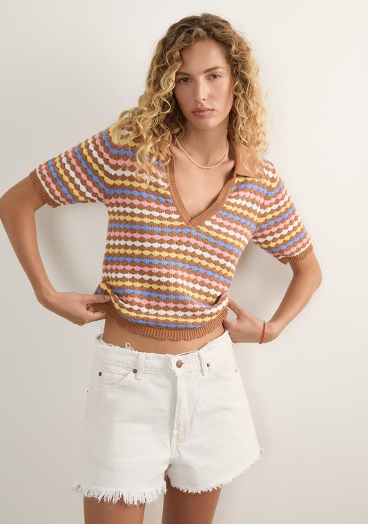 Auguste The Label Riva Knit Top (Print)