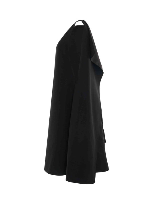 MAISON MARGIELA Cape Wool Dress (Black)