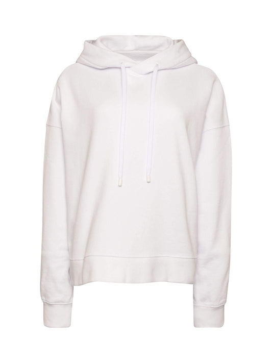 Image of a model wearing Outerwear. Productname: MAISON MARGIELA Aids Charity Hoodie in White colour by brand - MAISON MARGIELA