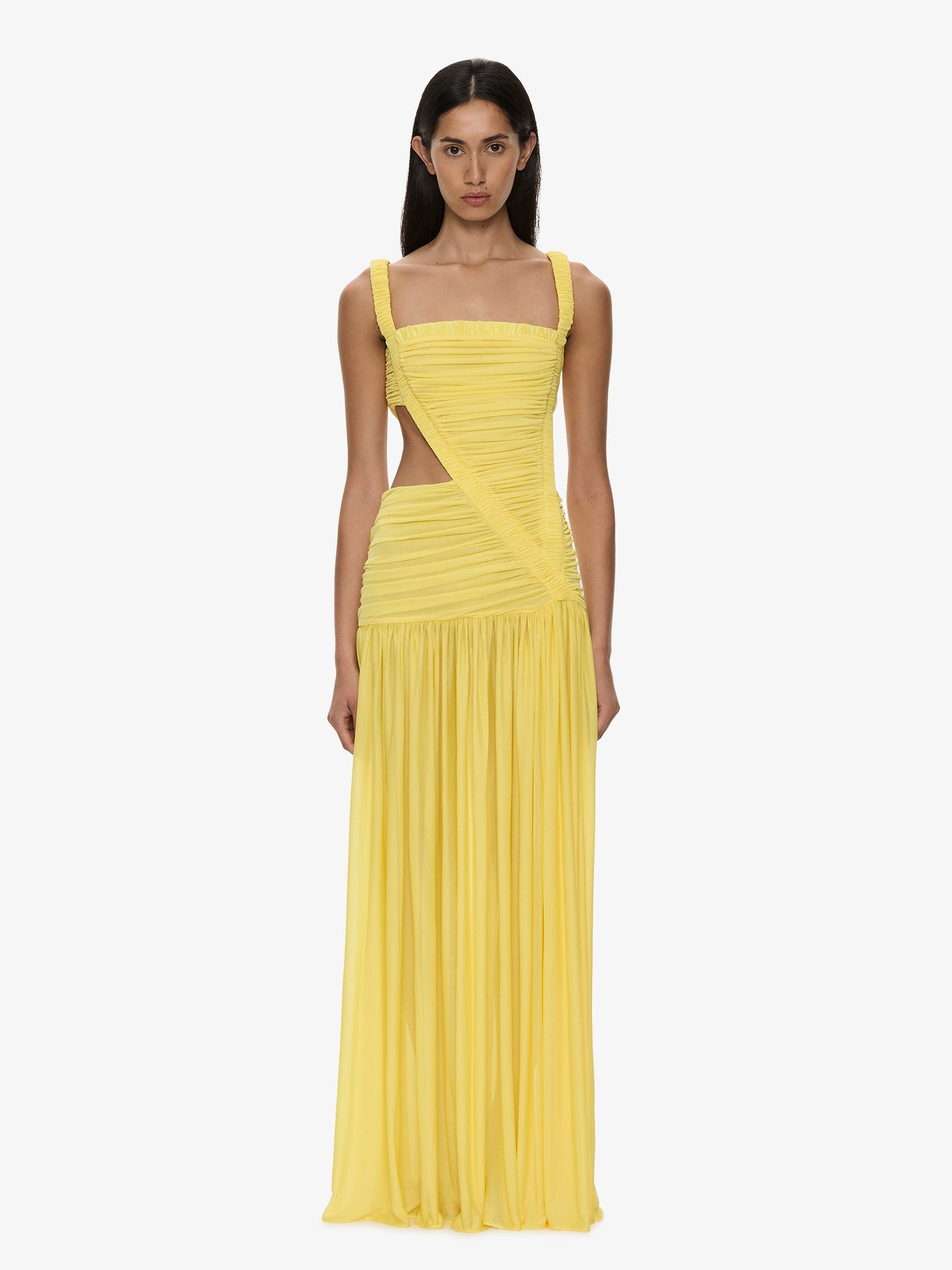Image of Dresses. Product name - Orion Separation Gown in Yellow colour by brand - CHRISTOPHER ESBER