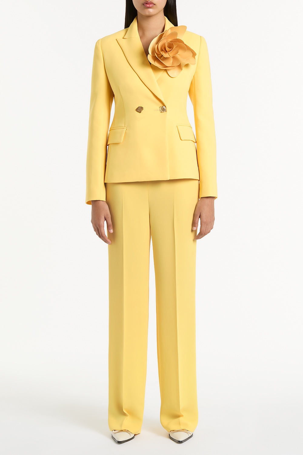 Carla Zampatti Butter Fiore Brooch (Print)