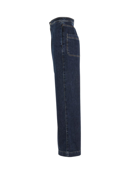 LOEWE High Waisted Jeans (Raw Denim)