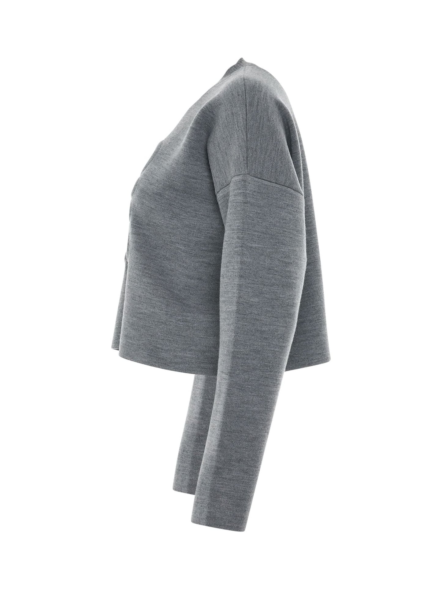 LOEWE Short Anagram Sweater (Grey)