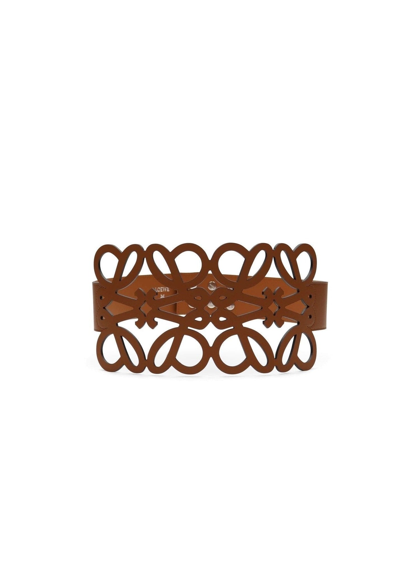 Image of Accessories. Productname: LOEWE Anagram Cut Out Belt in Tan colour by brand - LOEWE