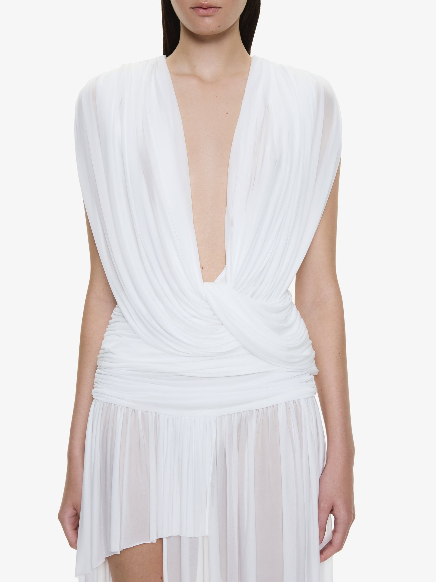 CHRISTOPHER ESBER Orion Layered Skirt (White)