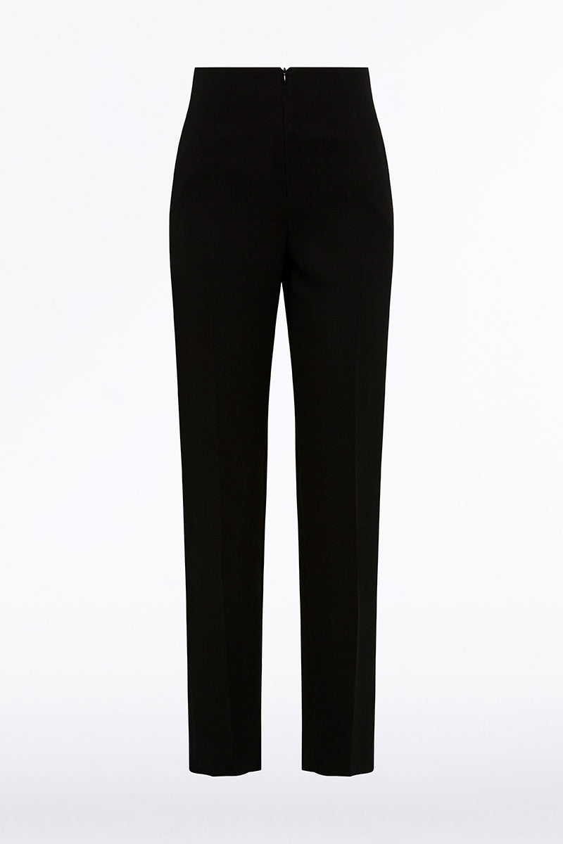 Carla Zampatti Black Crepe Classic Slim Pant (Black Cz_Autumn_23)