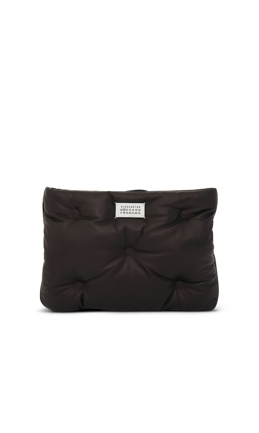 Image of Bags. Productname: MAISON MARGIELA Glam Slam Leather Clutch in BLACK colour by brand - MAISON MARGIELA