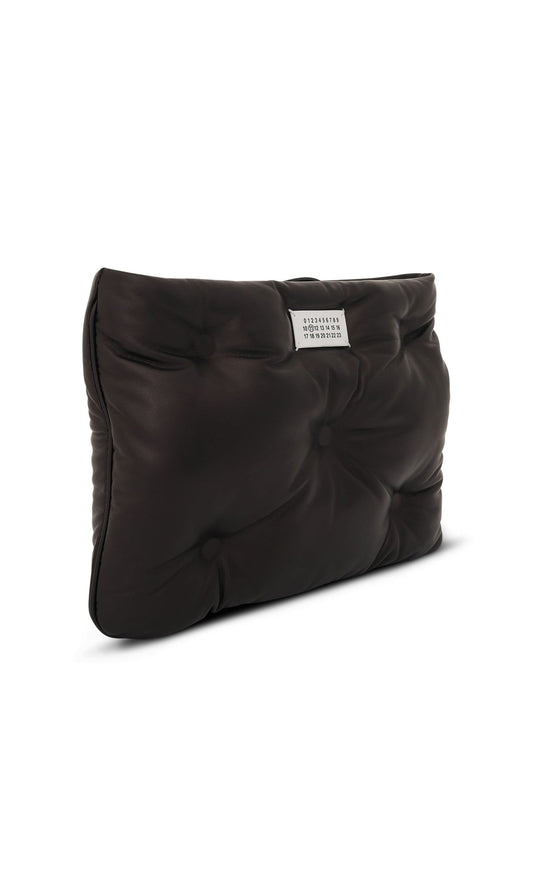 MAISON MARGIELA Glam Slam Leather Clutch (Black)