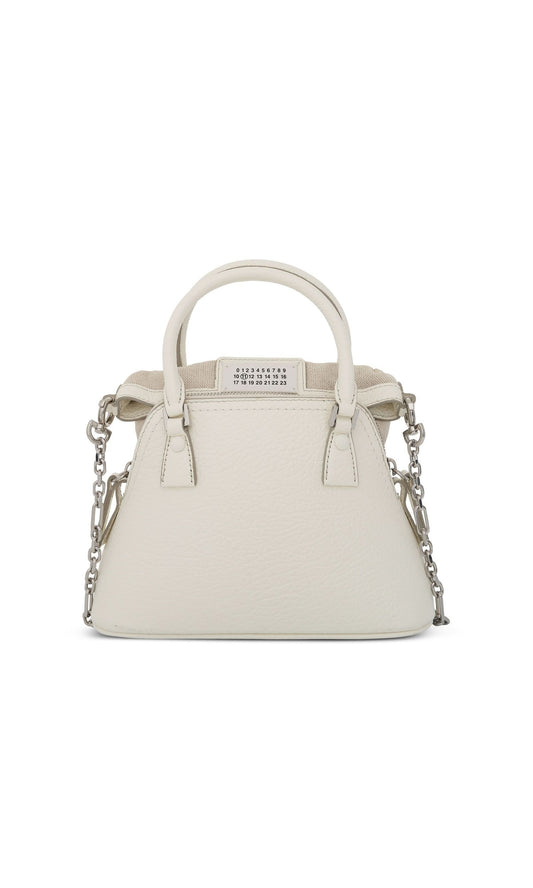Image of Bags. Productname: MAISON MARGIELA Micro 5AC Bag in White colour by brand - MAISON MARGIELA