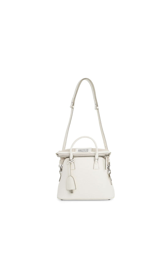 Image of Bags. Productname: MAISON MARGIELA Mini 5AC Bag in White colour by brand - MAISON MARGIELA