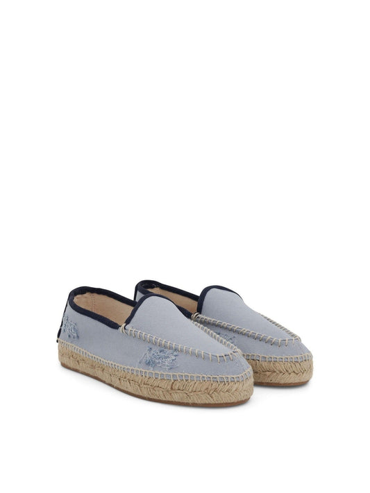 MAISON MARGIELA Embroidered Espadrilles (Blue)