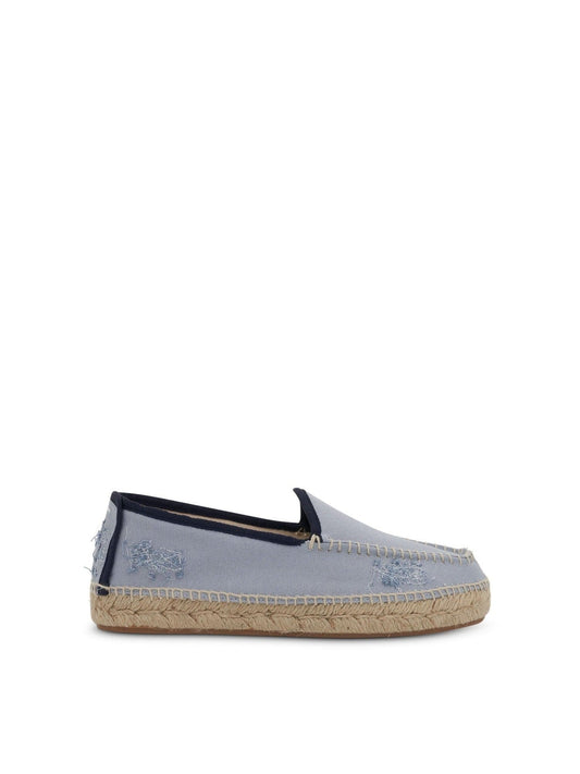 Image of Others. Productname: MAISON MARGIELA Embroidered Espadrilles in Breeze colour by brand - MAISON MARGIELA