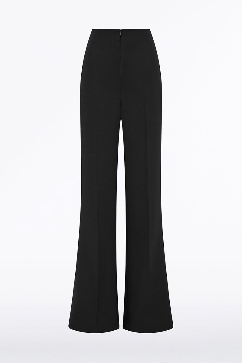 Carla Zampatti Crepe Low Waist Pant (Black)