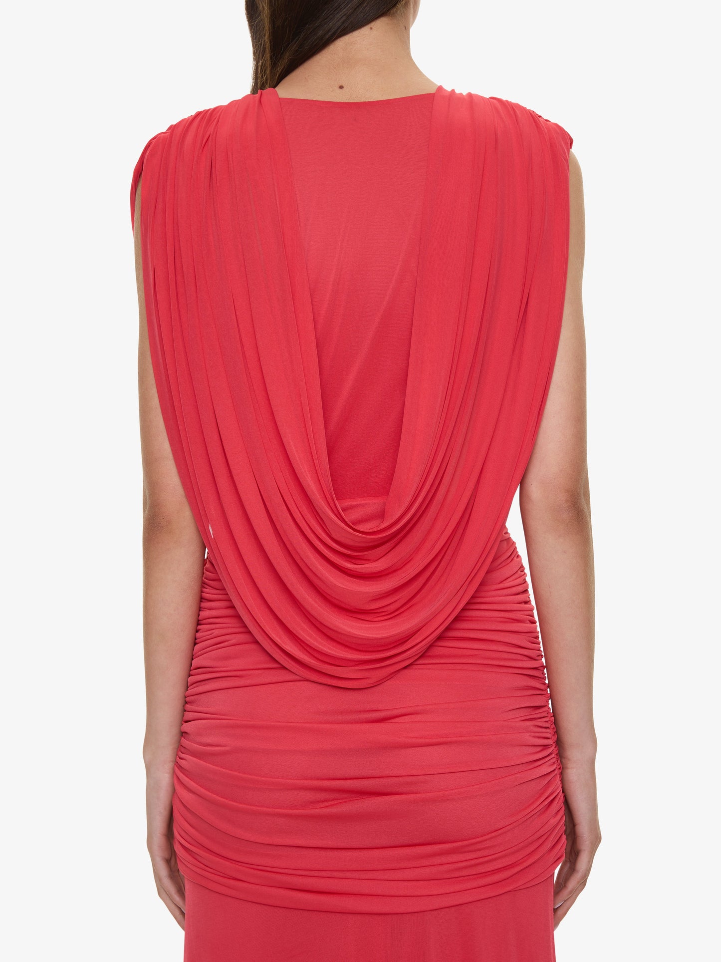 CHRISTOPHER ESBER Ripple Drape Gown (Watermelon)