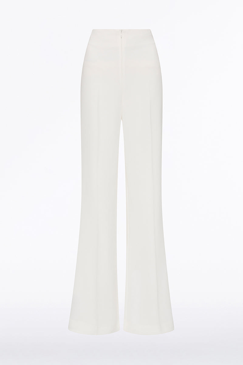 Carla Zampatti Crepe Low Waist Pant (White)