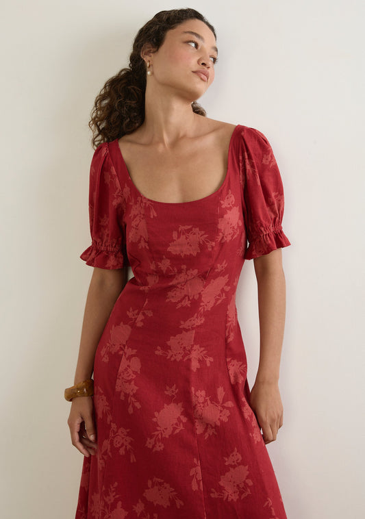 Auguste The Label Carmen Midi Dress (Red)