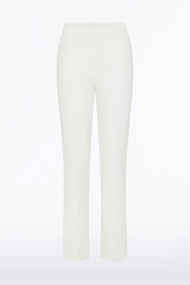 Carla Zampatti Crepe Classic Slim Pant (White)