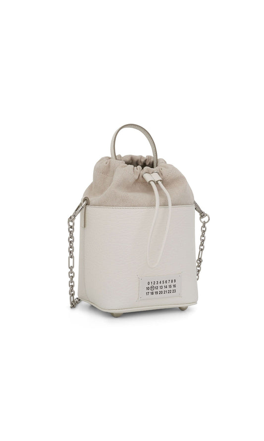 MAISON MARGIELA Small 5AC Bucket Bag (White)