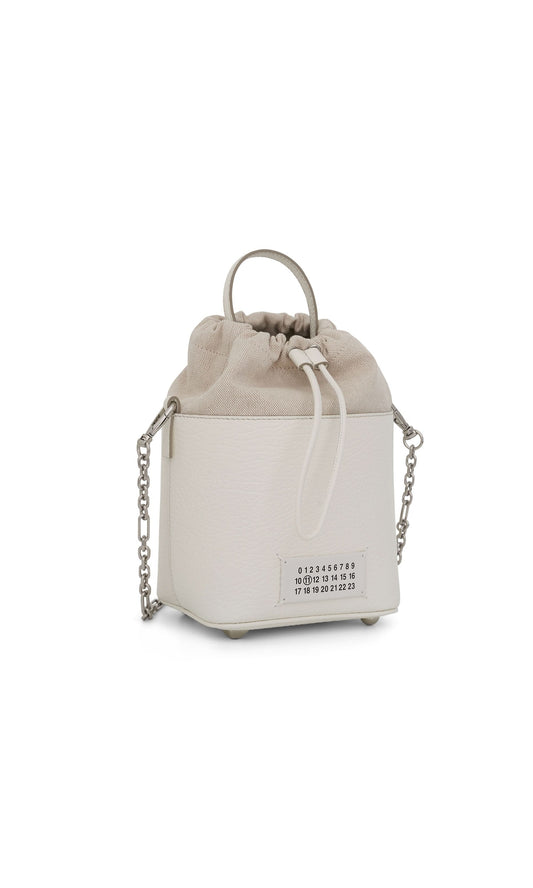 MAISON MARGIELA Small 5AC Bucket Bag (White)