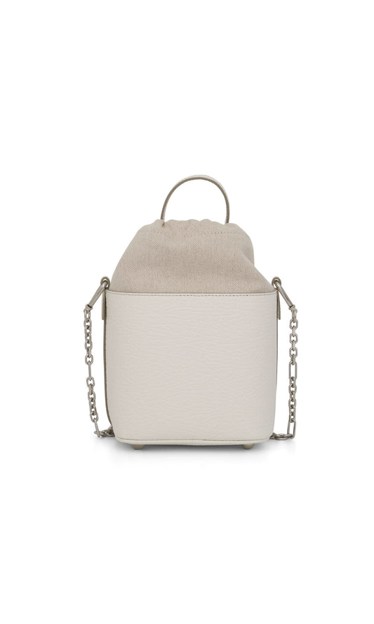 MAISON MARGIELA Small 5AC Bucket Bag (White)
