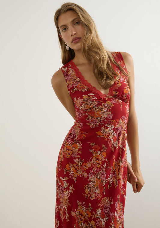 Auguste The Label Cooper Midi Dress (Red)