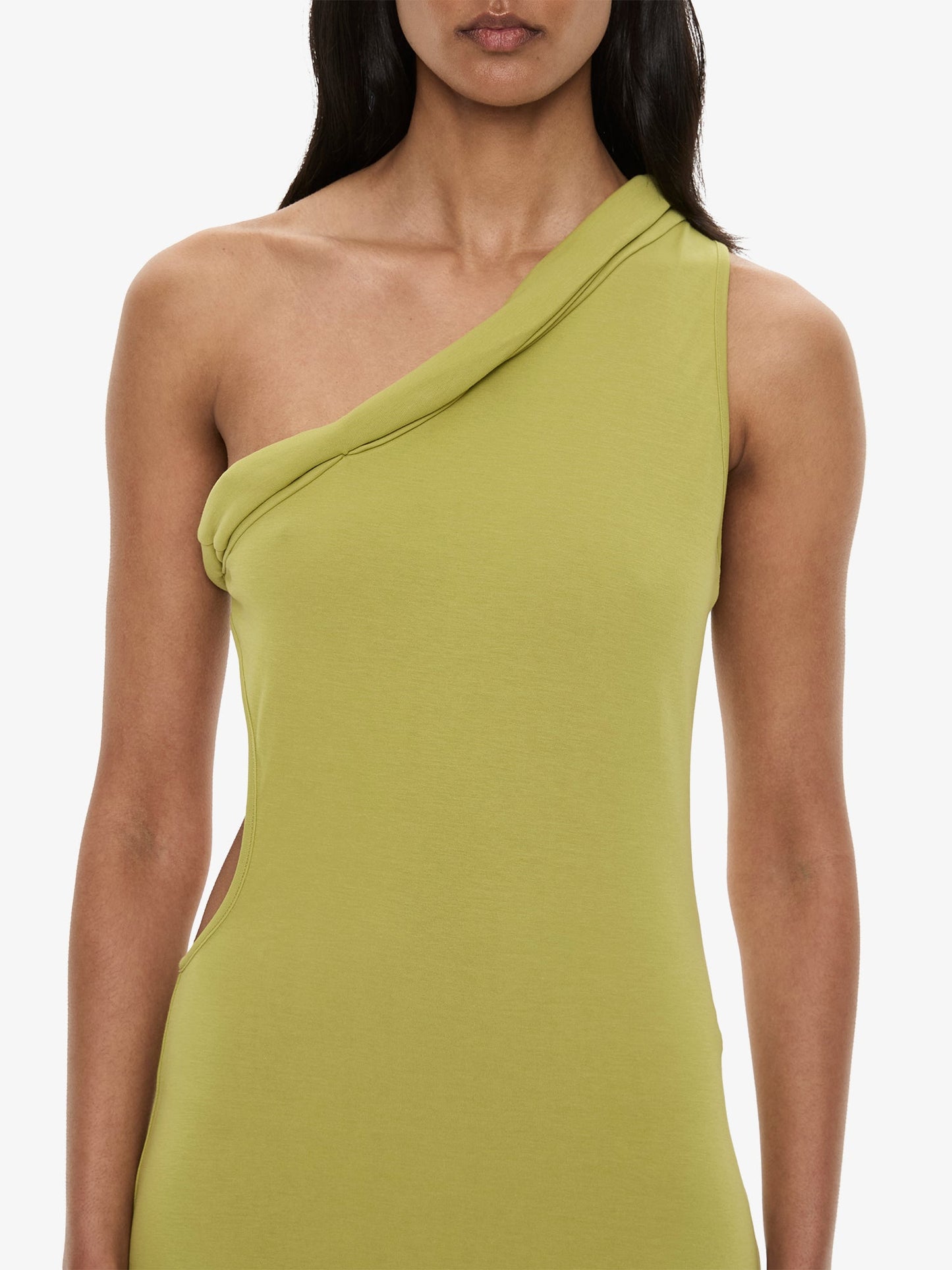 CHRISTOPHER ESBER Rolled Up Cutaway Tank Dress (Green)