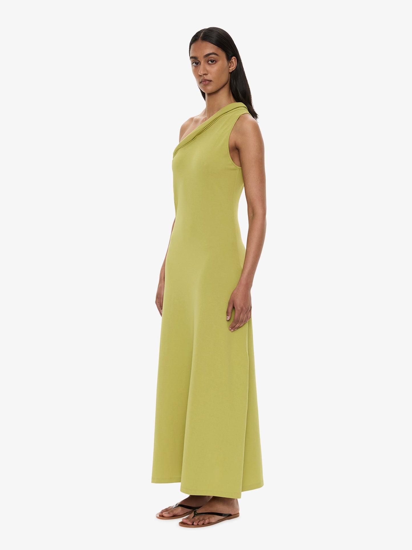 CHRISTOPHER ESBER Rolled Up Cutaway Tank Dress (Green)
