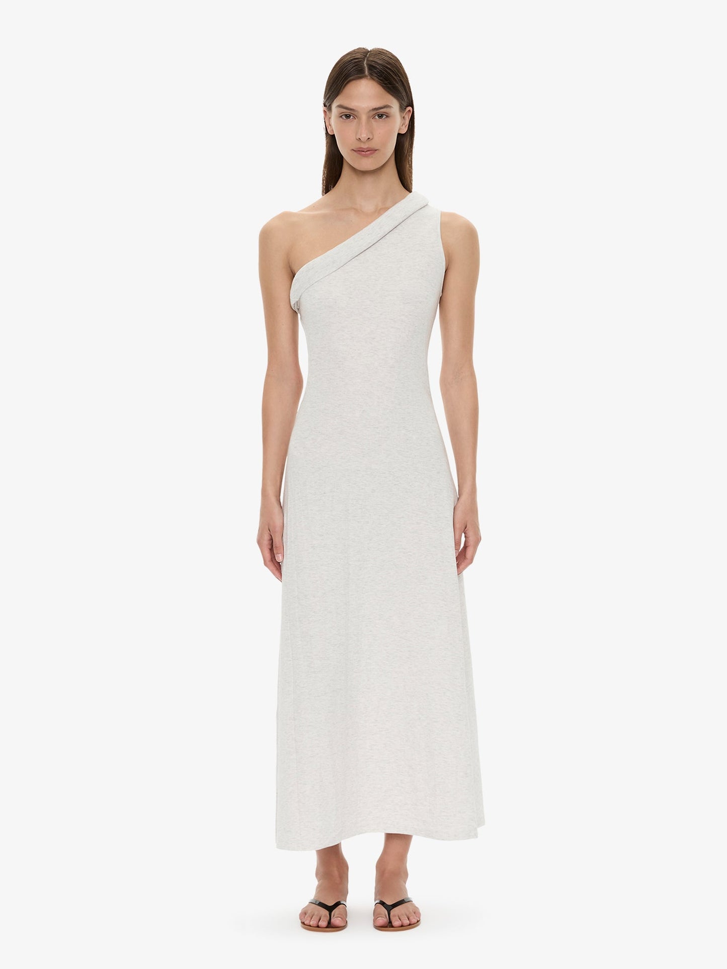 Image of Dresses. Product name - Rolled Up Cutaway Tank Dress in Marle colour by brand - CHRISTOPHER ESBER