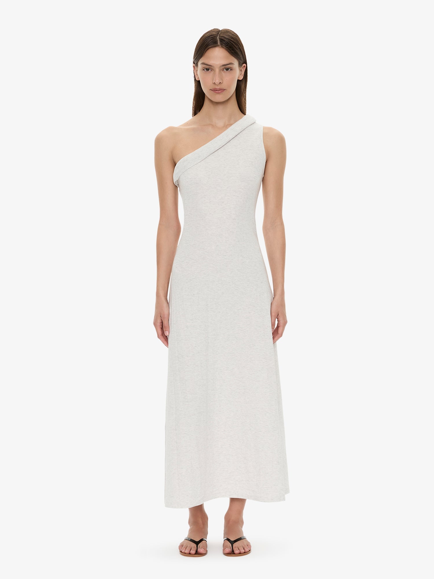 Image of Dresses. Product name - Rolled Up Cutaway Tank Dress in Marle colour by brand - CHRISTOPHER ESBER