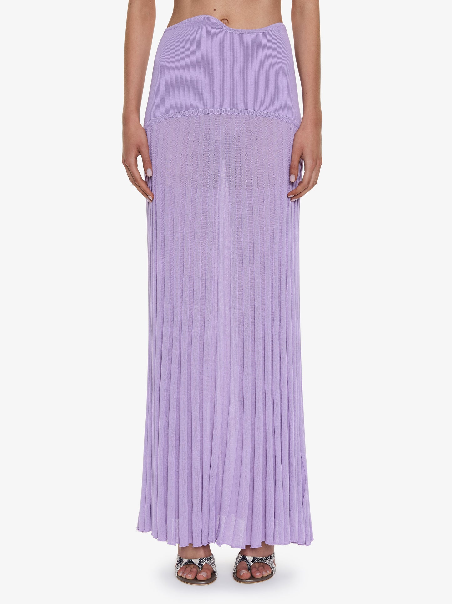 CHRISTOPHER ESBER Maparadita Pleated Skirt (Lilac)