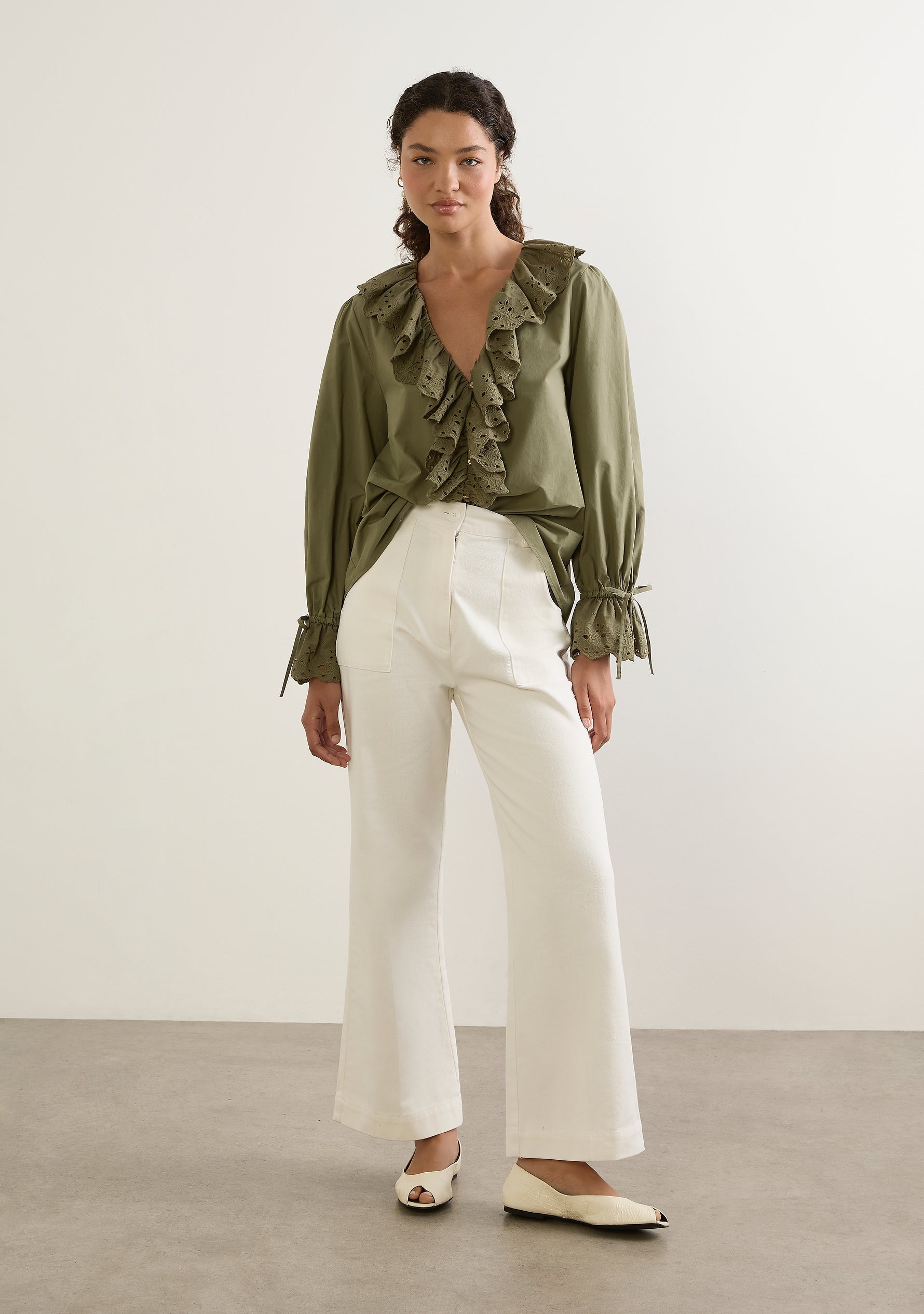 Image of Shirts. Productname: Auguste The Label Verity Blouse in Green colour by brand - Auguste The Label