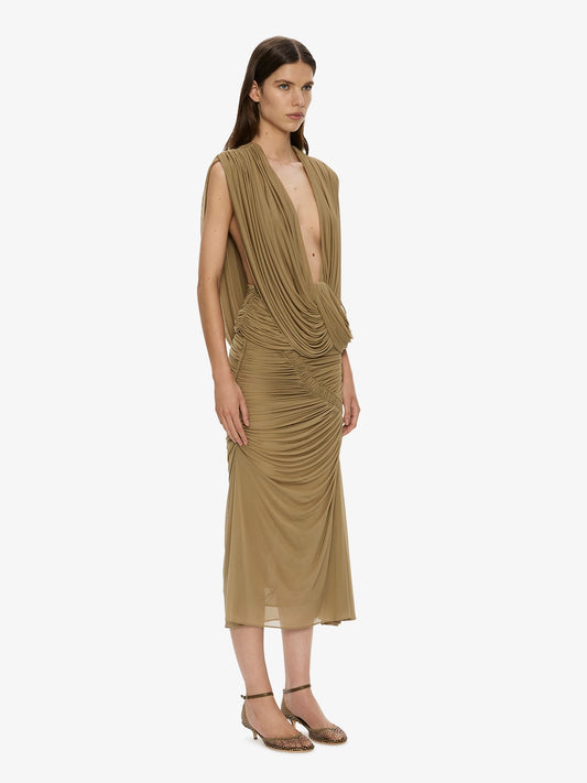 CHRISTOPHER ESBER Orion Midi Skirt (Khaki)