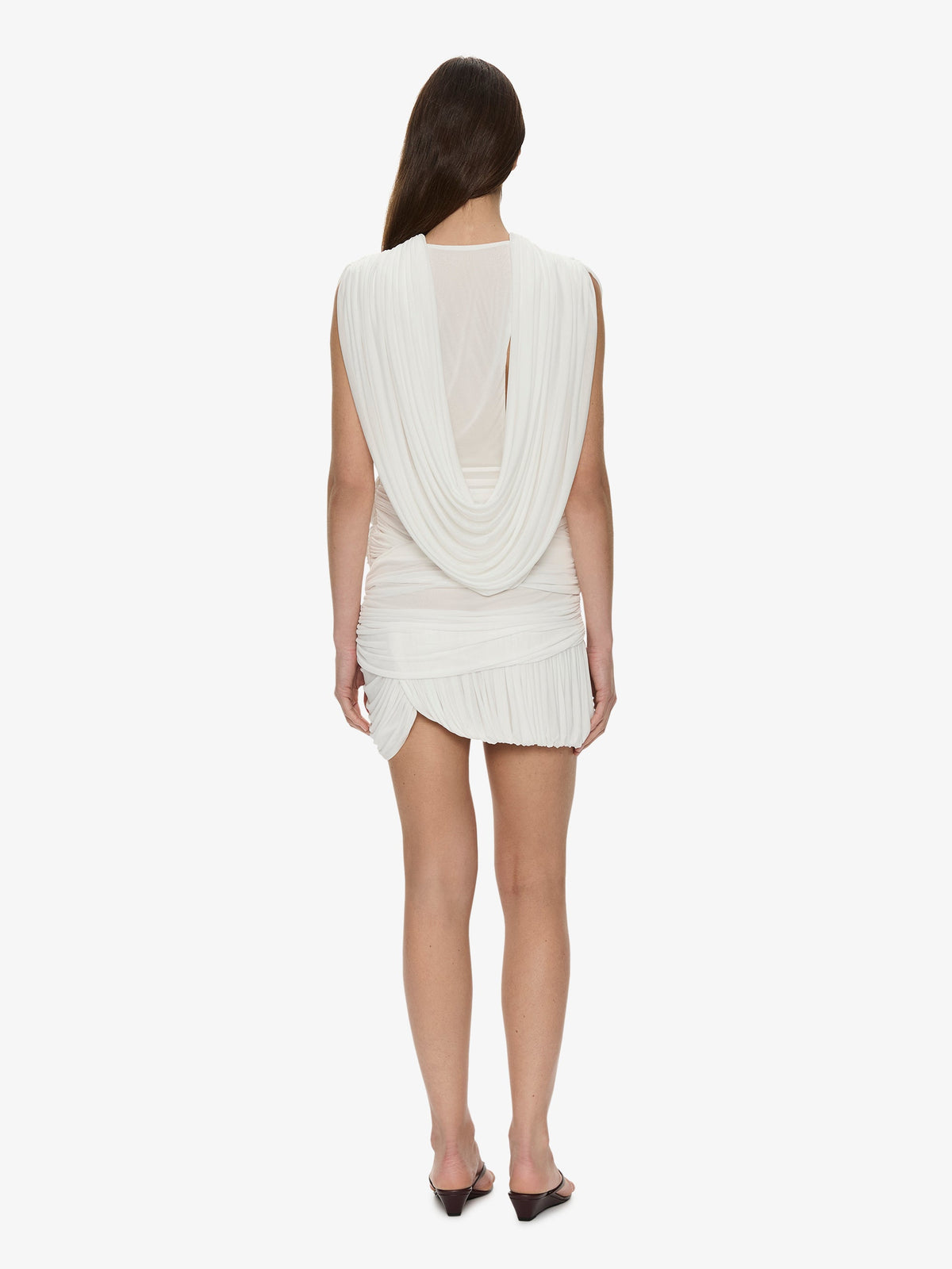 CHRISTOPHER ESBER Beach Glass Bubble Mini Skirt (White)