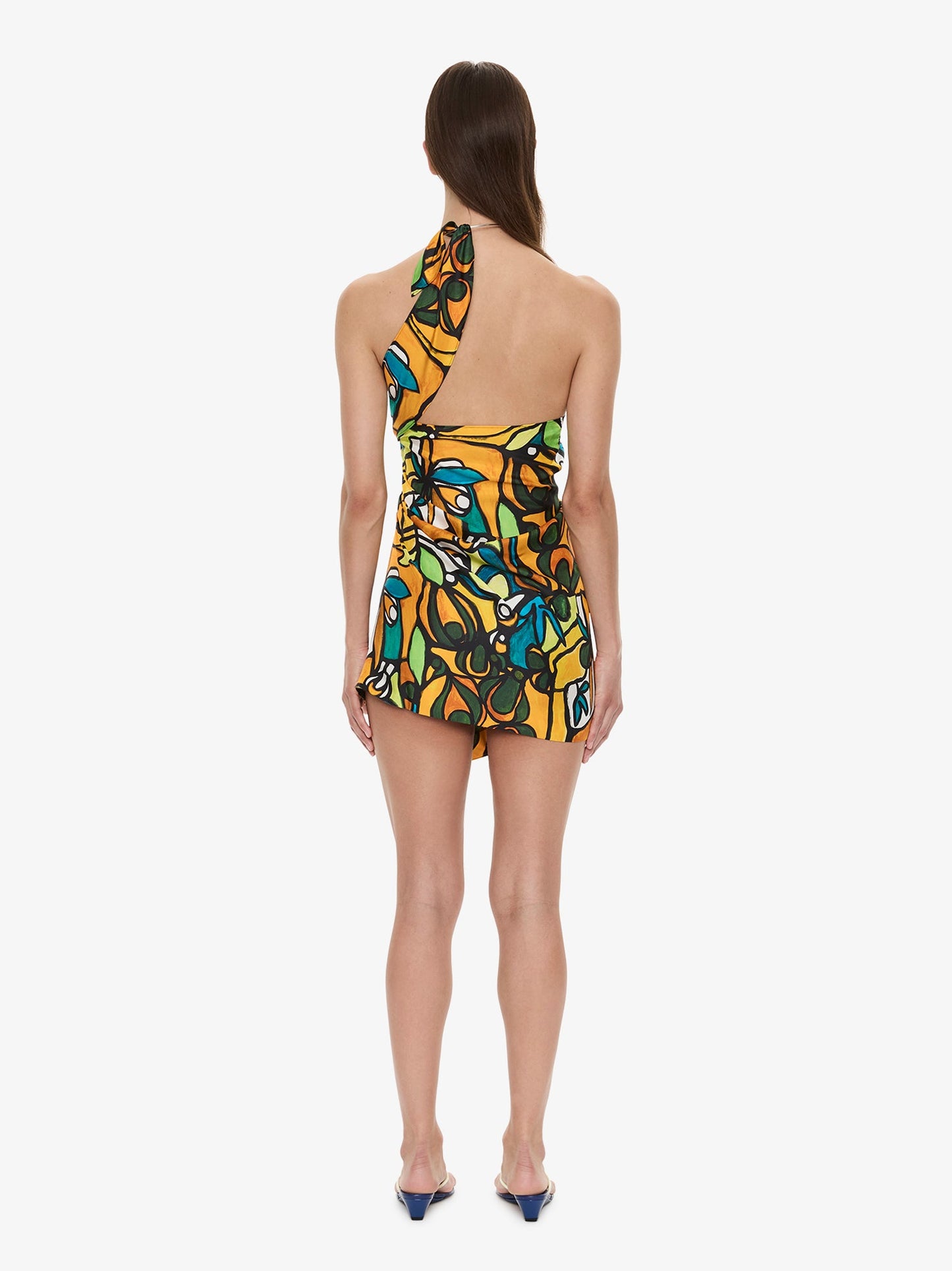 CHRISTOPHER ESBER Tropic Nouveau Scarf Mini Dress (Print)