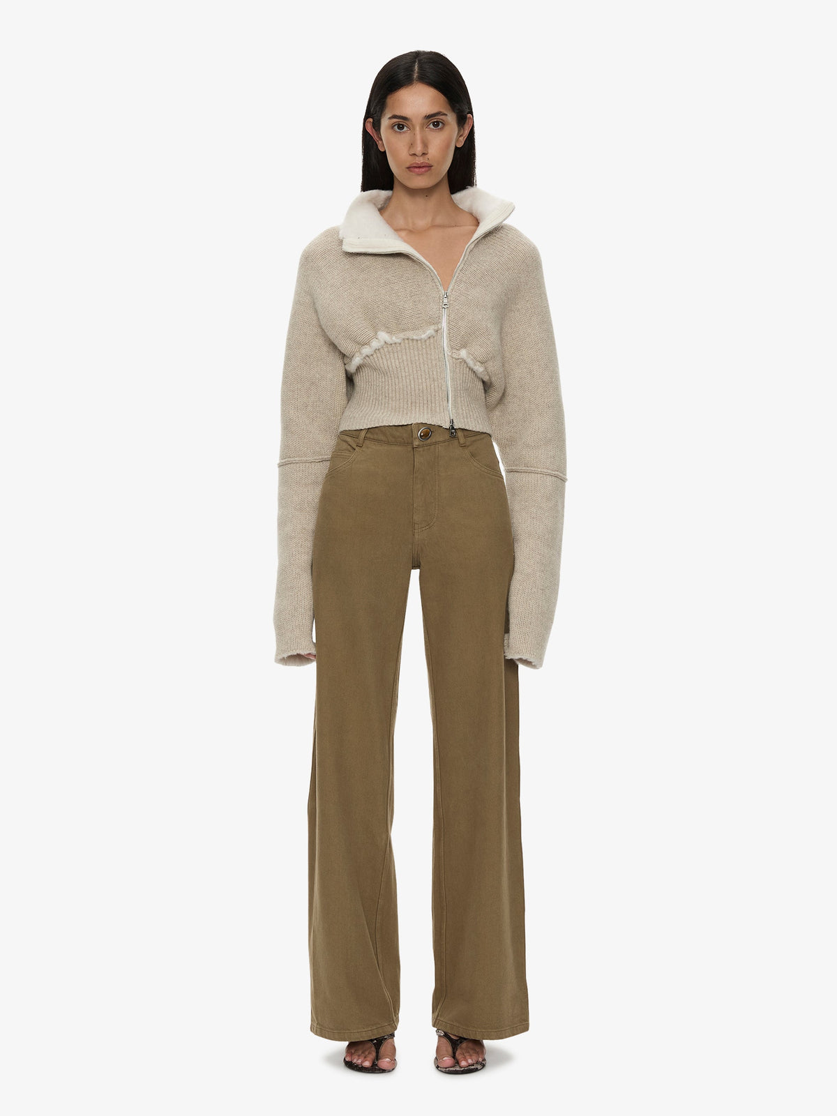 CHRISTOPHER ESBER Isolde Double Knit Jacket (White)