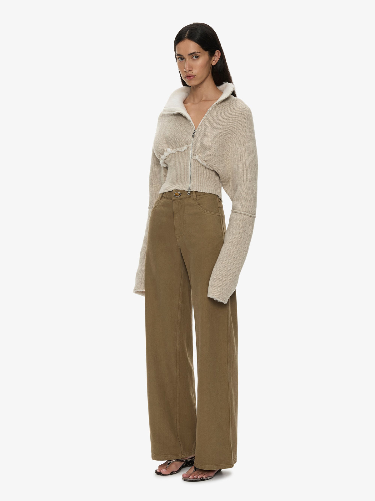 CHRISTOPHER ESBER Isolde Double Knit Jacket (White)