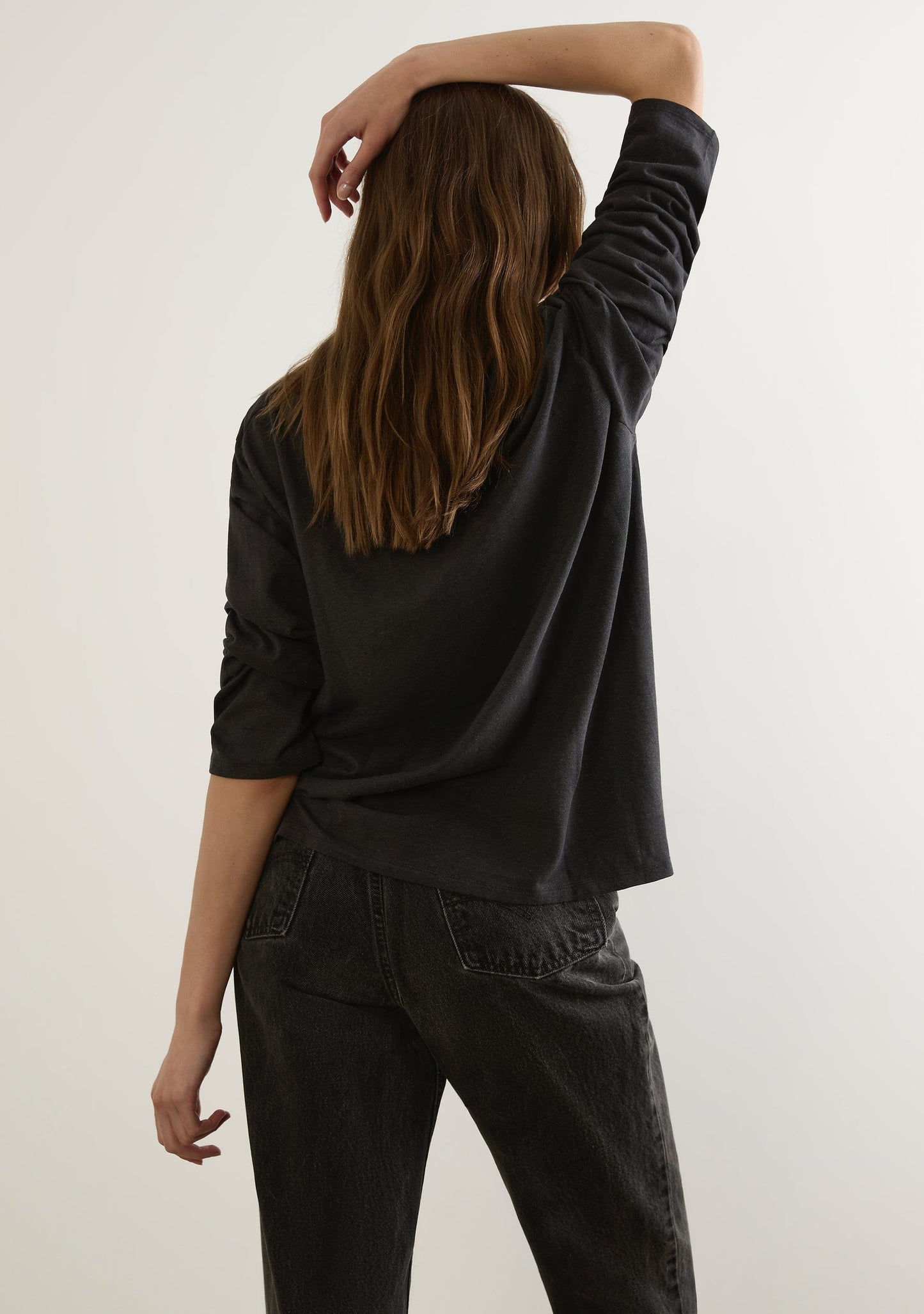 Auguste The Label Oui Paris North Long Sleeve Tee (Black)