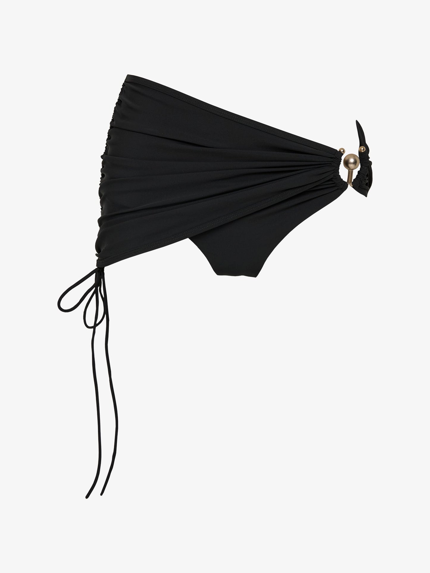 Christopher Esber Ruched Orbit Skirt Brief (Black)