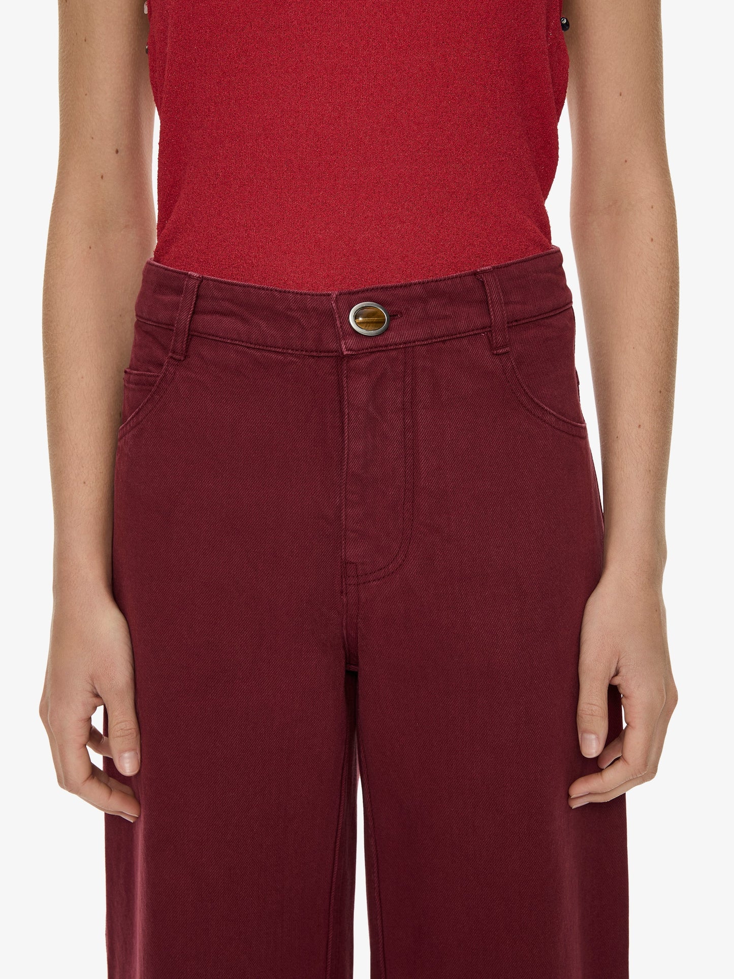 CHRISTOPHER ESBER Relaxed Denim Quartz Jean (Wine)