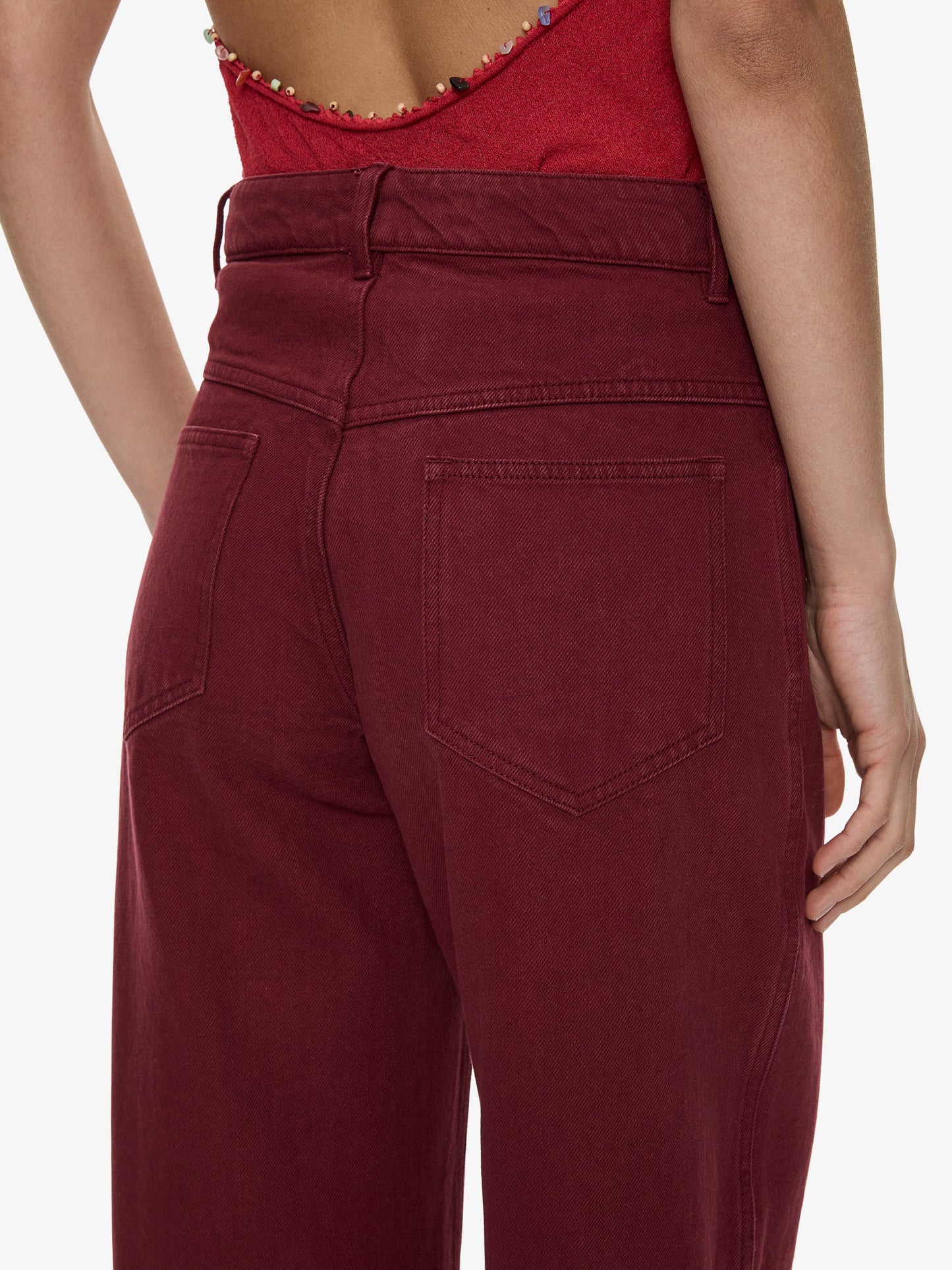 CHRISTOPHER ESBER Relaxed Denim Quartz Jean (Wine)