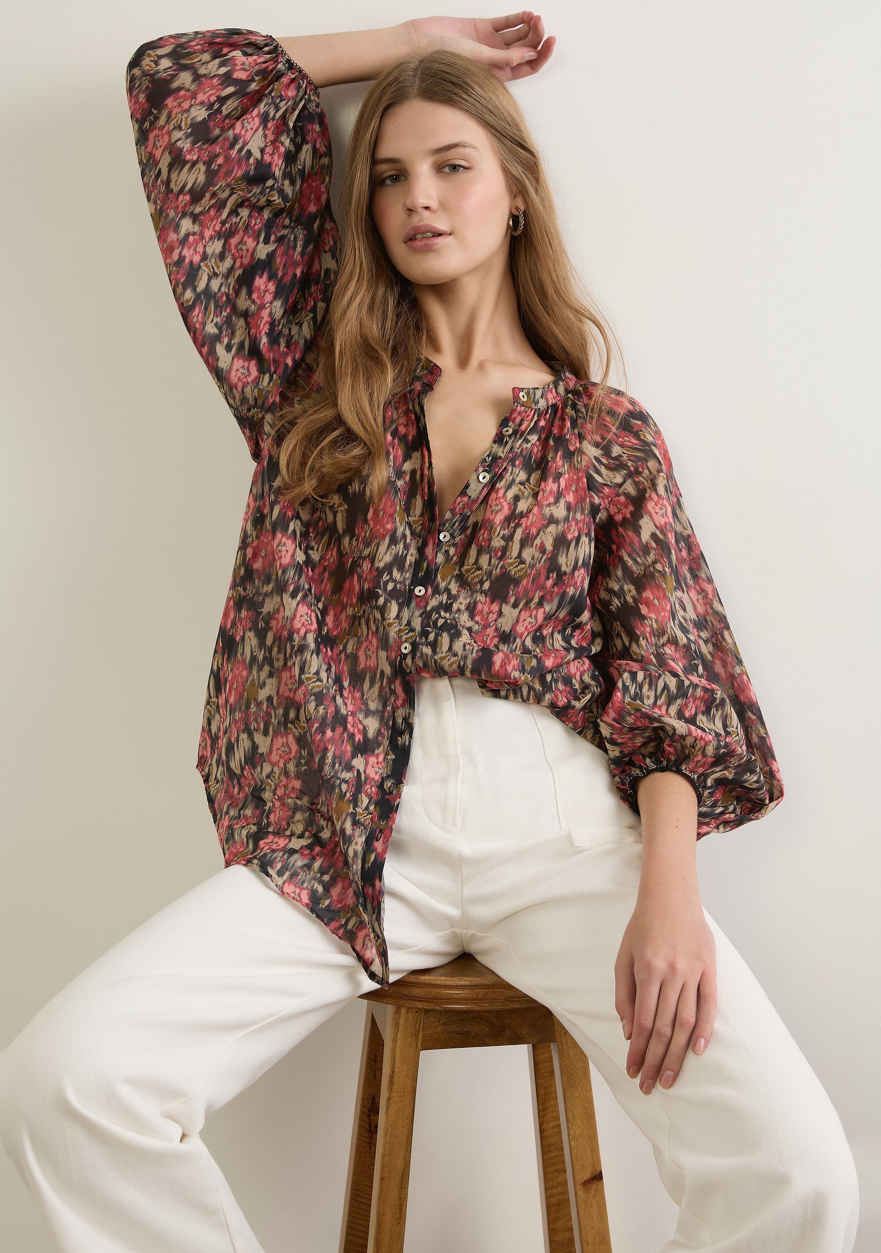 Image of Shirts. Productname: Auguste The Label Hayley Blouse in Print colour by brand - Auguste The Label