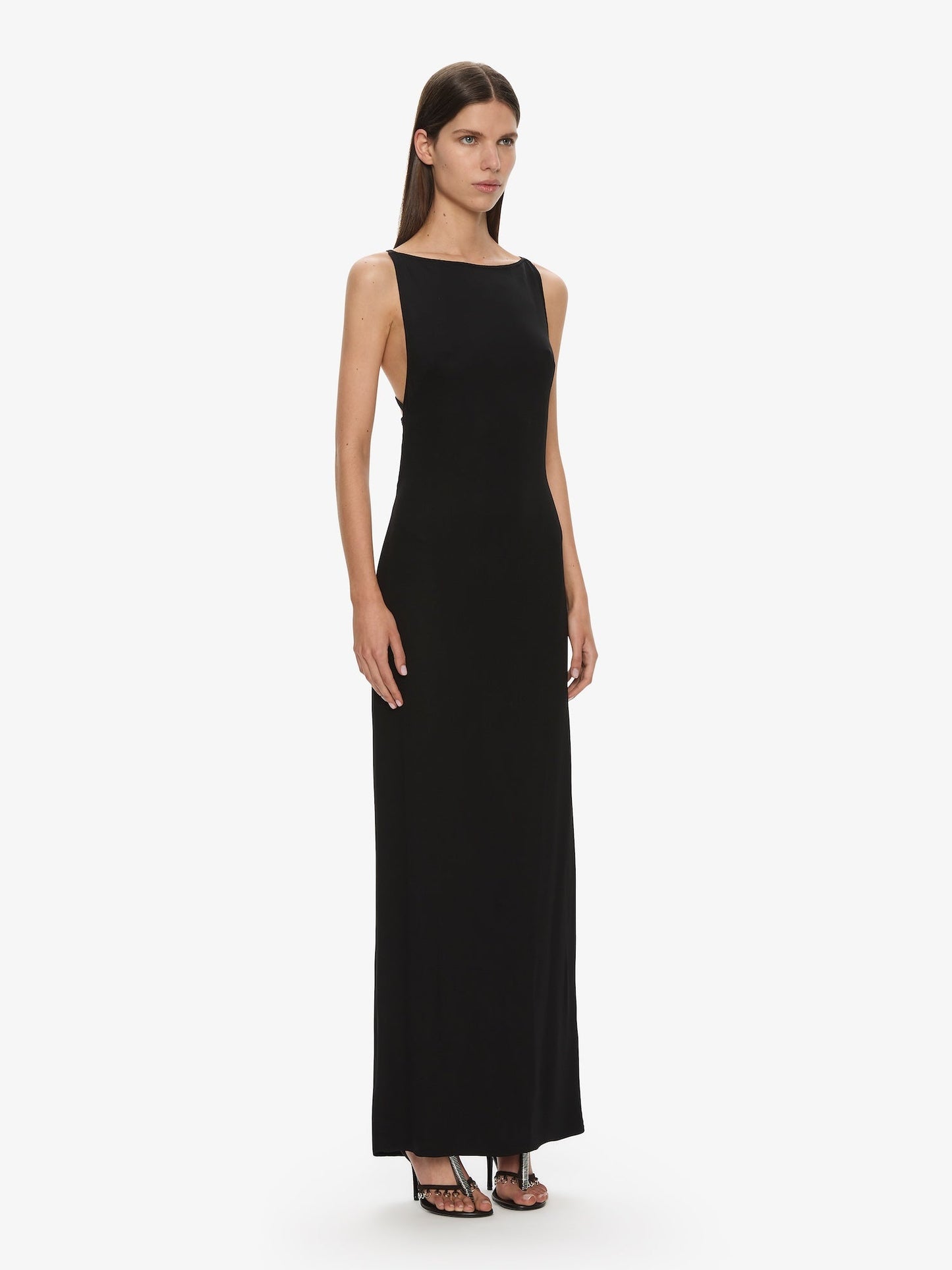 CHRISTOPHER ESBER Apron Knot Back Dress (Black)