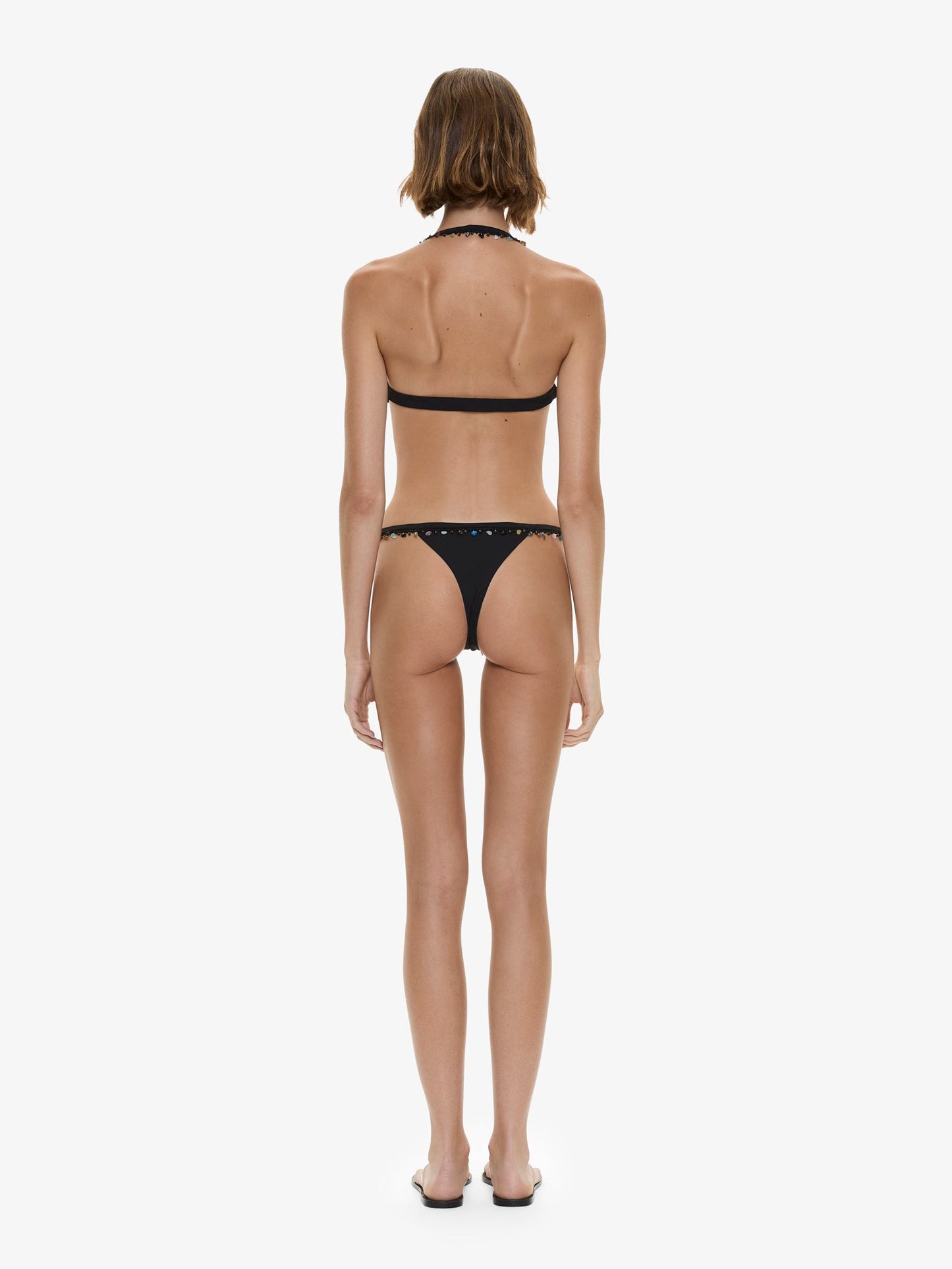 CHRISTOPHER ESBER Beach Quartz Minuscule Bikini Top (Black)