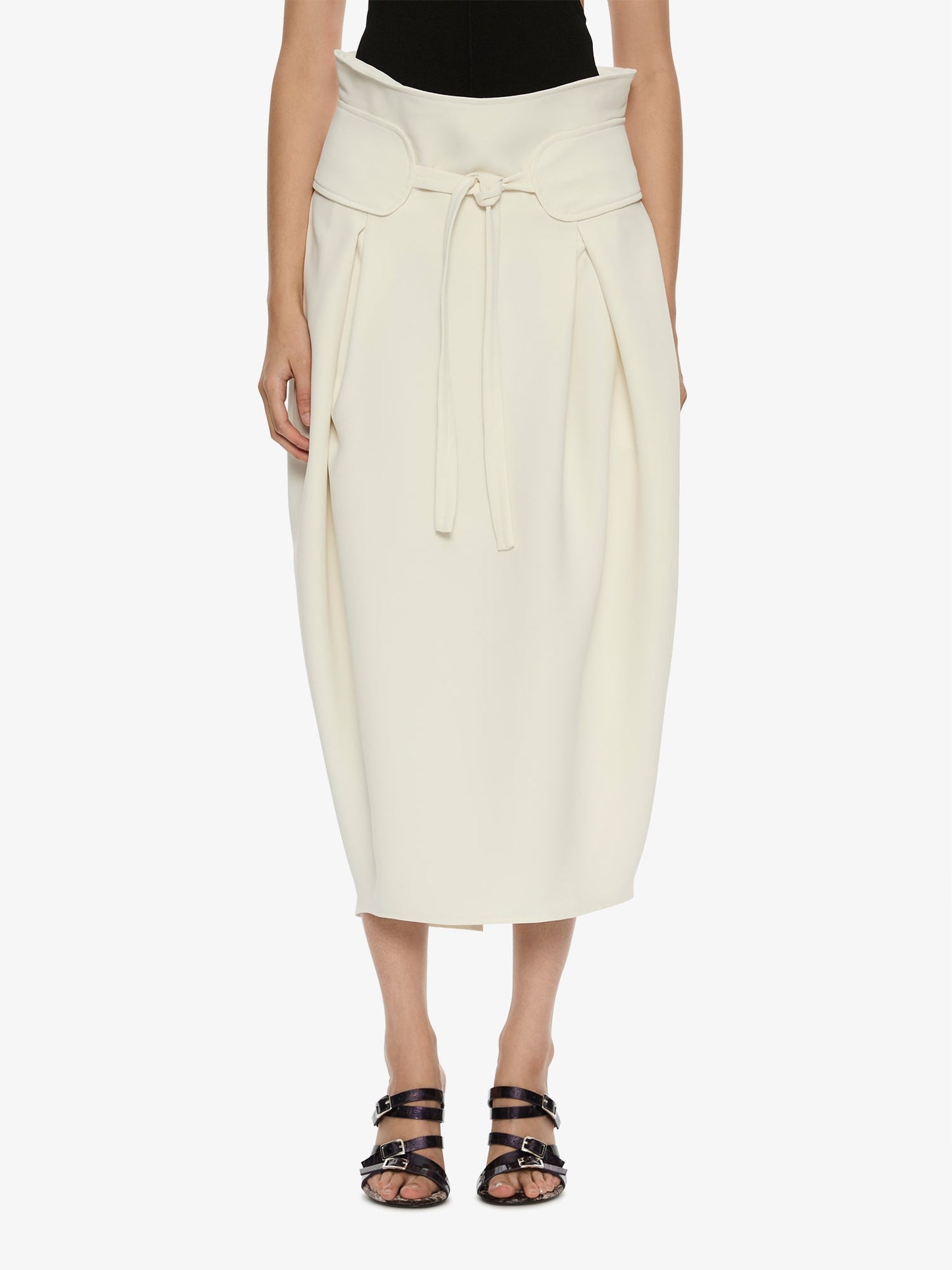 CHRISTOPHER ESBER Virelle Cocoon Skirt (Cream)
