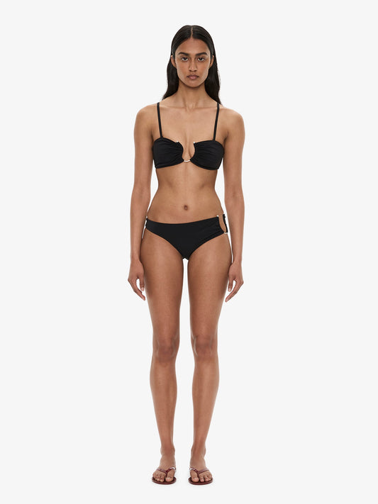 Christopher Esber Ruched Crescent Bandeau (Black)