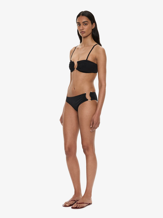 Christopher Esber Ruched Crescent Side Brief (Black)